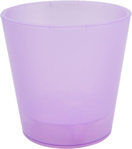 Горшок Алеана Деко круглый 1л фиолетовый/прозрачный (114038) 