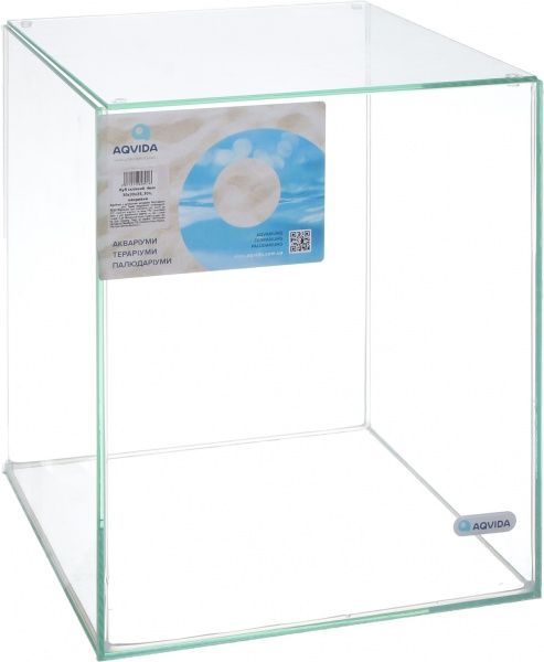 Аквариум Aqvida Куб стеклянный 4мм 30х30х35 з накрывным стеклом (30л)