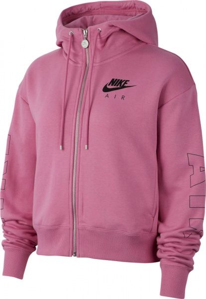 Джемпер Nike W NSW AIR HOODIE FZ FLC BB CJ3041-693 р. L розовый