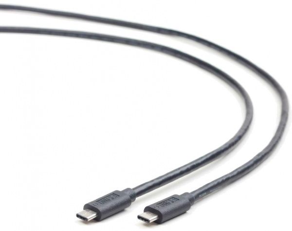 Кабель Cablexpert USB Type-C – USB Type-C 1 м чорний (CCP-USB3.1-CMCM-1M) преміум 