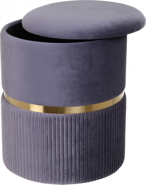 Скриня-пуф Bernard 36х36х44см темно-сірий 