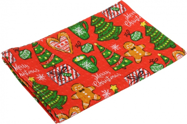 Рушник вафельний Happy New Year 2022 45x60 см в асортименті 