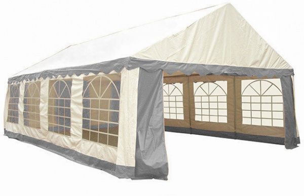 Павильон садовый UP! (Underprice) серый с белым 4х8 м CP019-D