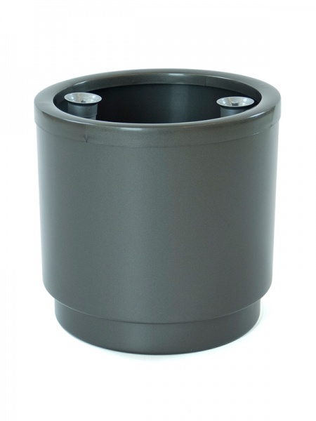 Горшок пластиковый Plastiken HIDROJARDINERA 4132 круглый 22 л антрацит (4132 antr 4132 ч) 