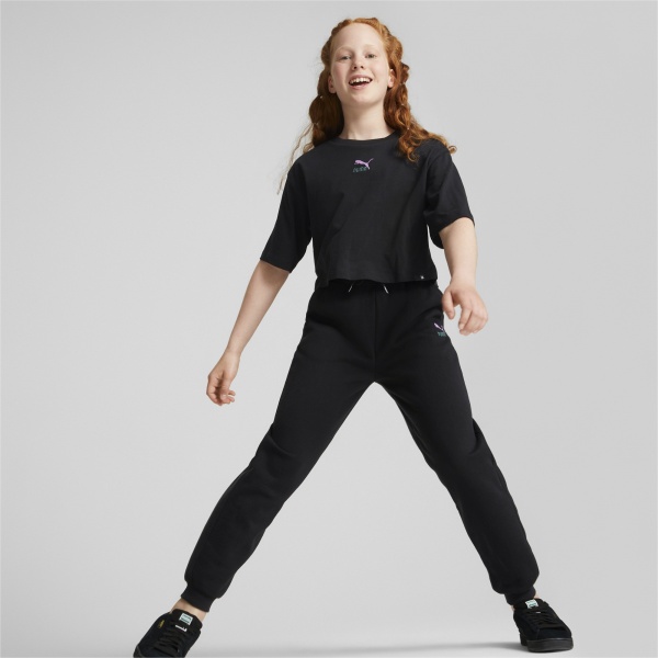 Футболка Puma CLASSICS GRL TEE G 67032101 р.140 черный