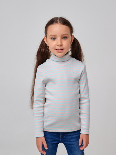 Гольф для девочки Smil 114948 р.110 розовый в полоску 114948 