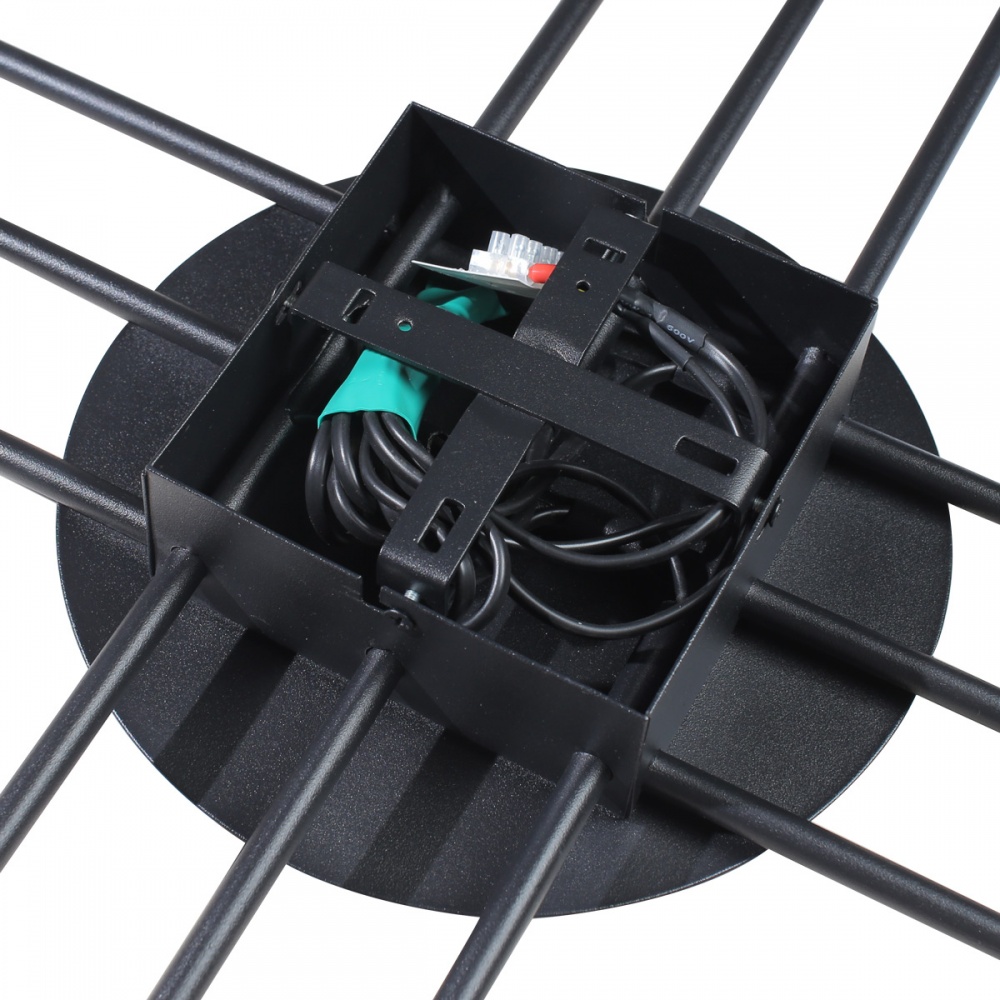 Люстра потолочная LIGHT SET BARVINOK 12xGX53 черный