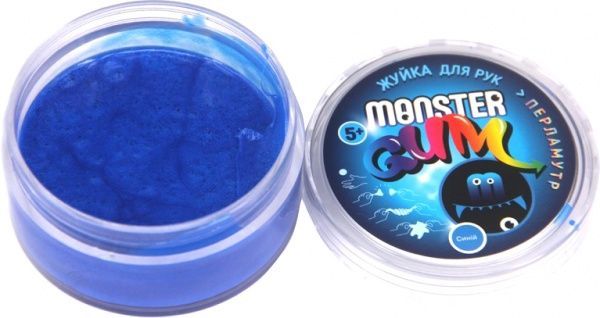 Слайм Monster Gum Жвачка для рук перламутровая 50 г в ассотименте