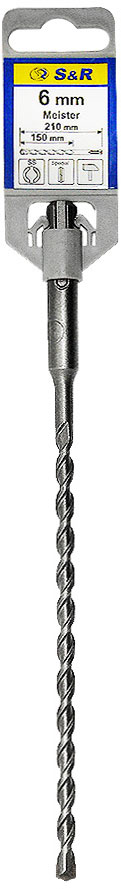 Бур S&R Meister SDS-plus 6x210 мм 200006210