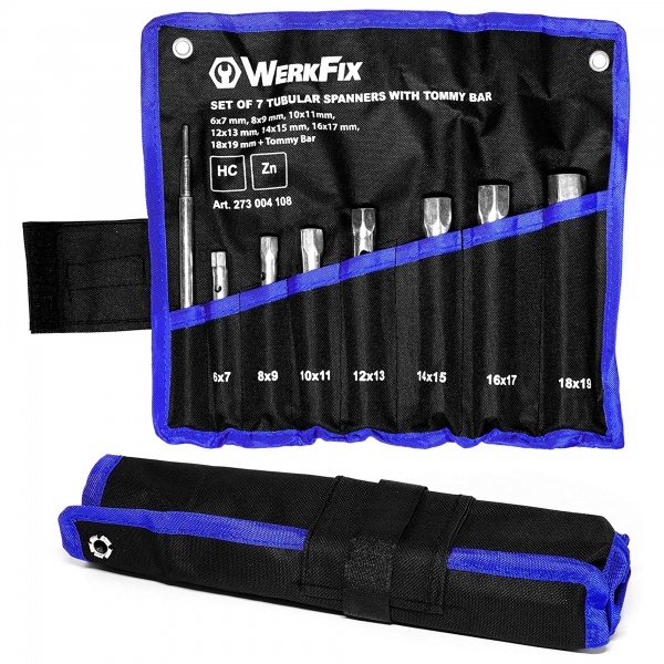 Набор ключей трубчатых WerkFix и вороток 8 шт 273004108