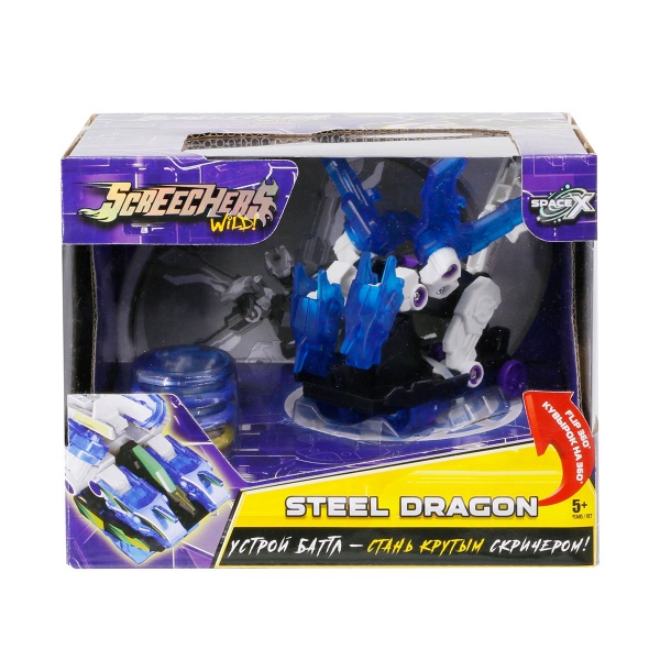 Трансформер Screechers Wild S3 L2 Стіл Дрегон 1:43 EU682203