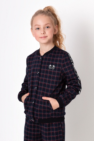 Костюм для девочки Mevis 128 темно-синий 4308 
