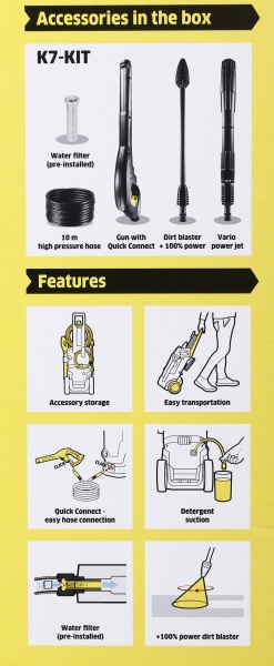 Мойка высокого давления Karcher K 7 WCM 3000 Вт 20-180 бар 1.317-400.0