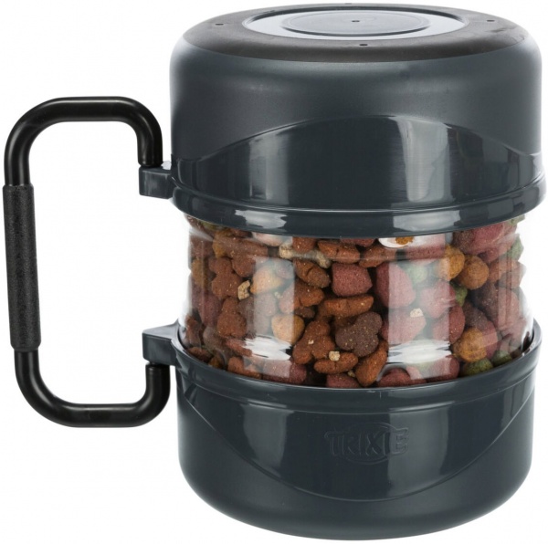 Набор дорожный Trixie контейнер для еды 2 л и 2 миски 0,75 л 2491