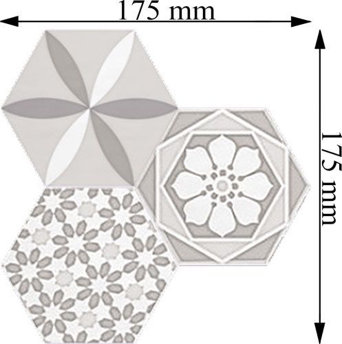 Плитка Cifre Водевіль уайт декор 17,5x17,5 