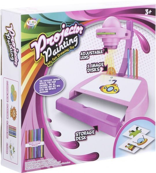 Столик для рисования Shantou с подсветкой розовый 2222251578017