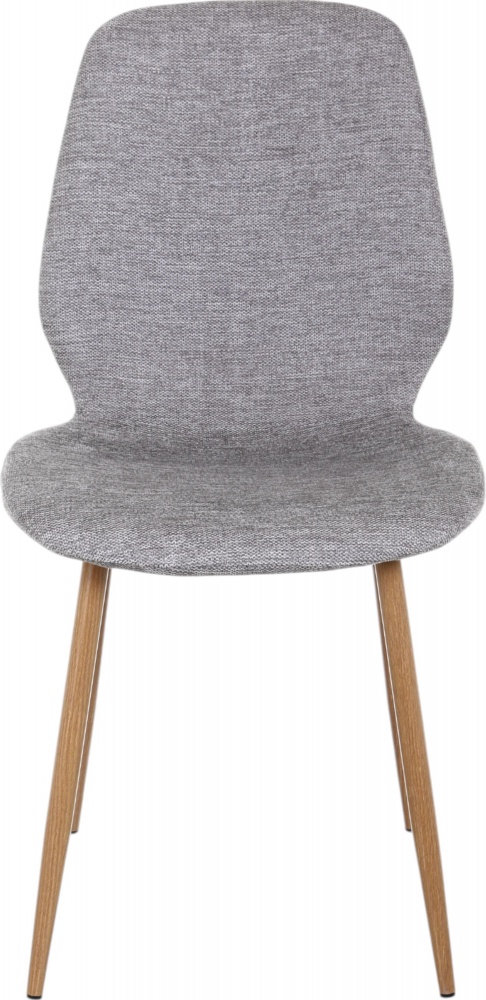 Стілець EIGHT FABB BREGO-07 45х54х87 см сірий / натуральний