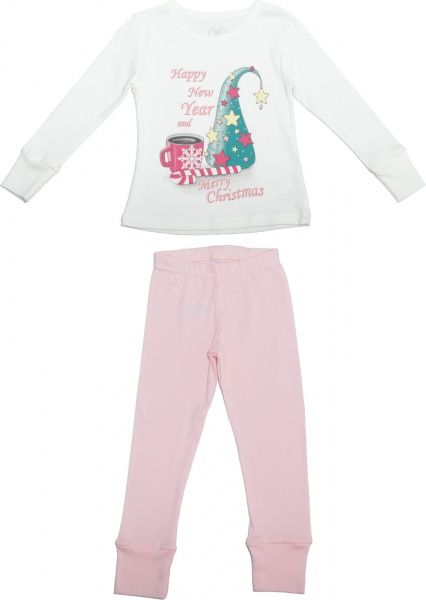 Піжама для дівчаток Фламінго р.98 рожевий/молочний 330-1006 