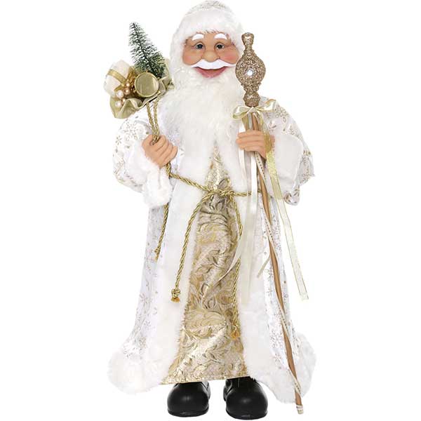 Фігура Дід Мороз кремовий 60 см