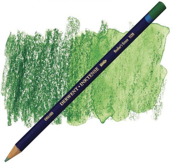 Карандаш чернильный Inktense 1520 Зеленый Хукера Derwent