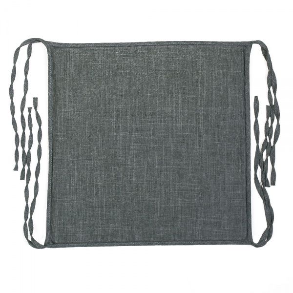 Подушка на табурет Гавана 35х35х2 темно-серая