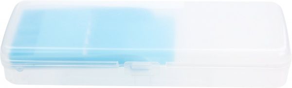 Пенал шкільний на застібці CF85556 Cool For School прозорийблакитний