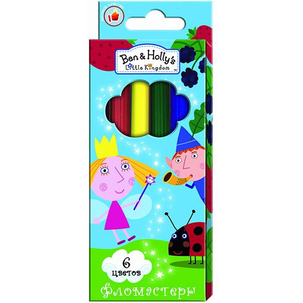 Фломастеры Перо Ben&Holly 6 шт