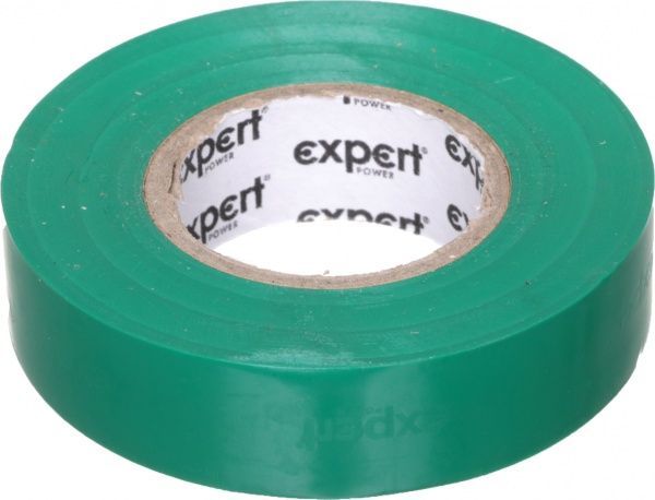 Изолента Expert Power ПВХ 0,13x19 мм 25 м зеленая ПВХ YL-TPNB.M25W19TH013-