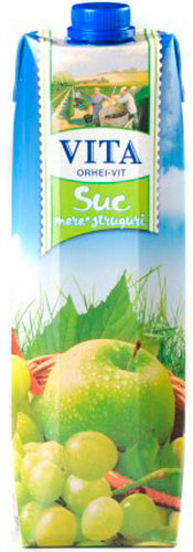Сок Vita яблочно-виноградный 1л 