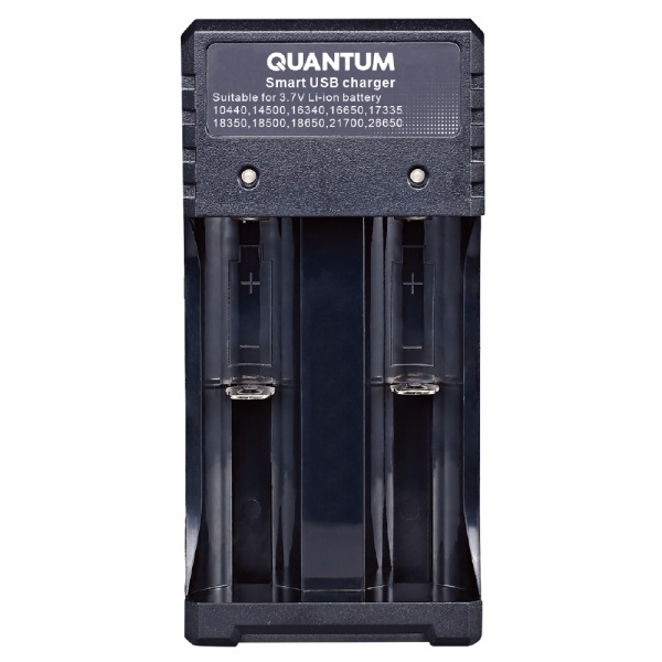 Зарядное устройство Quantum для Li-ion 3.7V аккум. 2-slot (USB) 1 шт. (QM-BC2020) 
