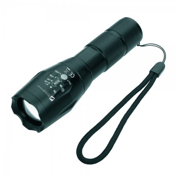Светодиодный фонарик Schwarzwolf DELGADA Cree T6 2200 mAh черный
