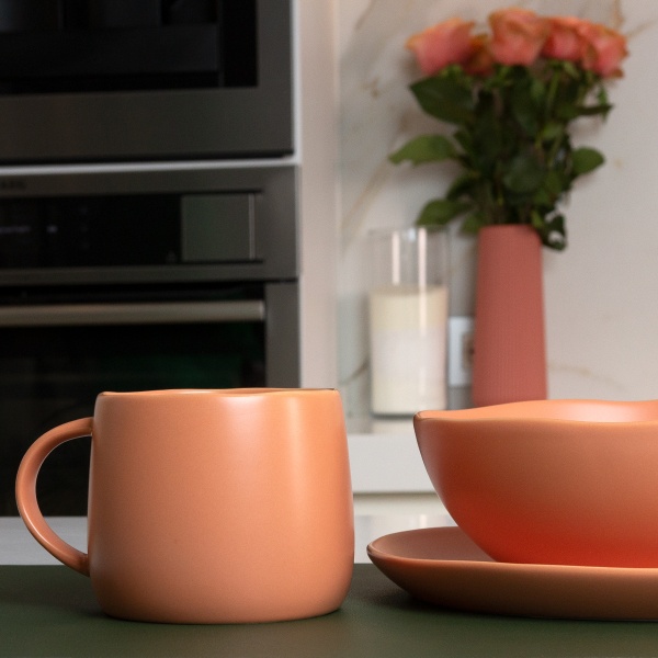 Чашка Совершенство 375 мл розовая MVM