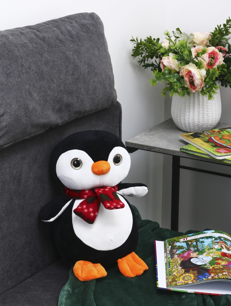 М'яка іграшка HW Пінгвін 38 см чорний HF10746A 15'