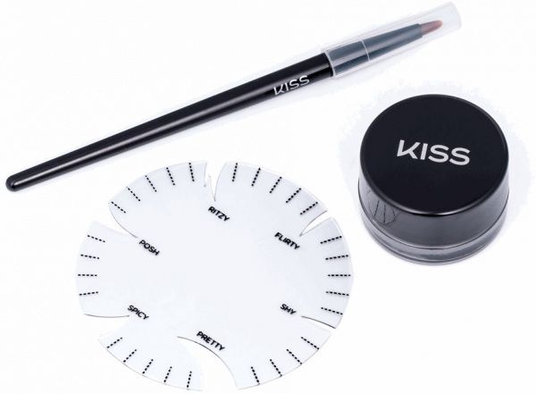 Набор для подводки глаз Kiss Wing It Eyeliner Kit Сat Eye (KEYE01C) черный 3 г
