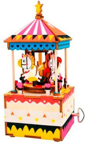 Ігровий набір Robotime музична скринька «Весела карусель»
