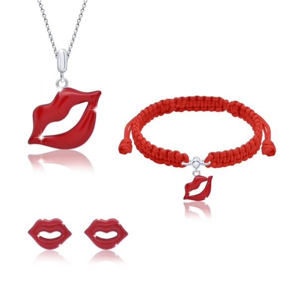 Сережки-пусети UMa&UMi Губки червоні