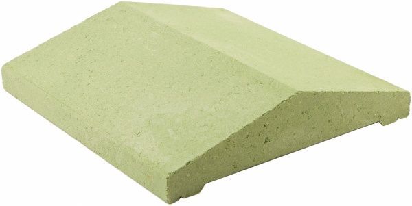 Крышка на столб Кая 400x400x60 мм зеленый Моноліт-Брук 