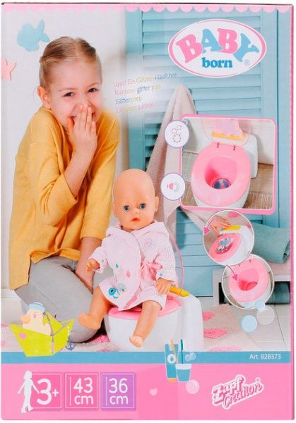 Набір Zapf Інтерактивний унітазик для ляльки Baby Born зі звуком 828373