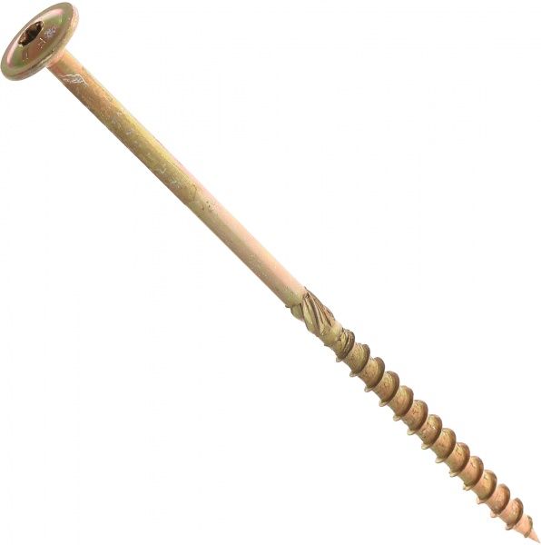 Шуруп конструкційний напівкругла головка ЦЖ 8x180 мм 1 шт. жовтий цинк Expert Fix