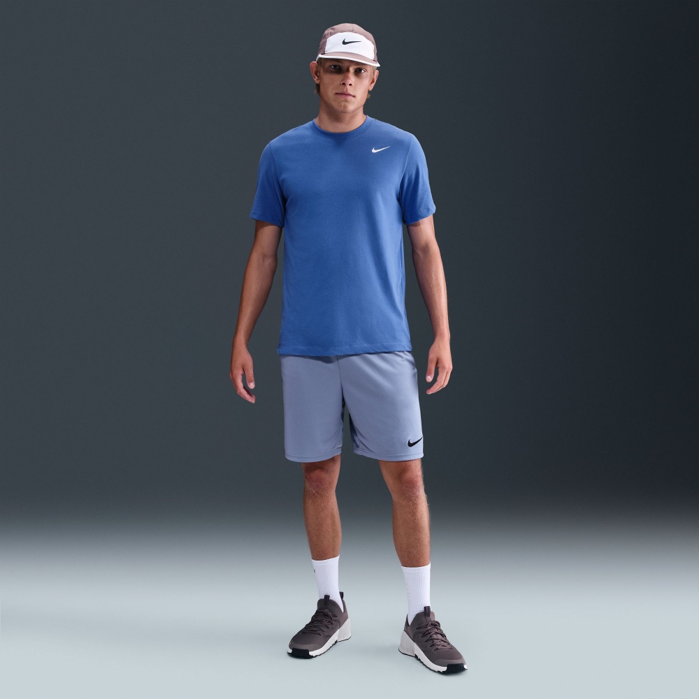 Футболка Nike M NK DF TEE DFC CREW SOLID AR6029-411 р.S голубой