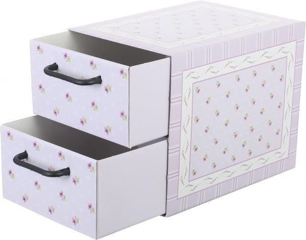 Комод картонный Miss Space Provenzale 2 відділення лавандовий