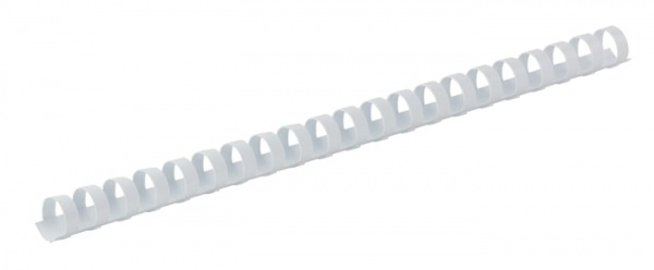 Пружина для брошурування Buromax пластикова d 10 мм біла BM.0502-12 100 шт. 