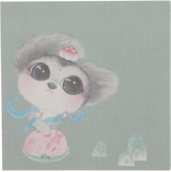 Папір для нотаток Великі оченята зелені