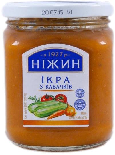 Икра кабачковаяТМ Нежин 450 мл