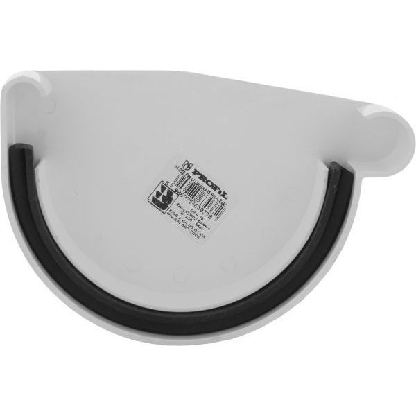 Заглушка ринви права PROFiL 130 мм білий 