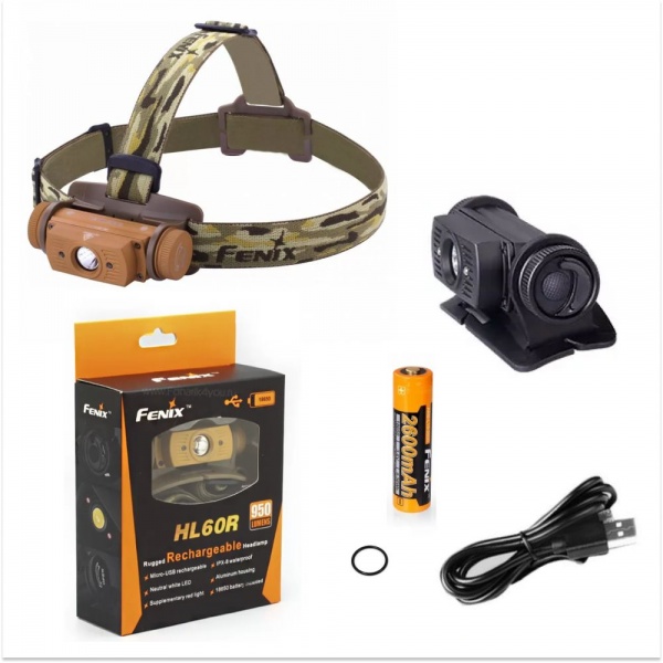 Ліхтар Fenix Тактичний HL60RDY, 950лм