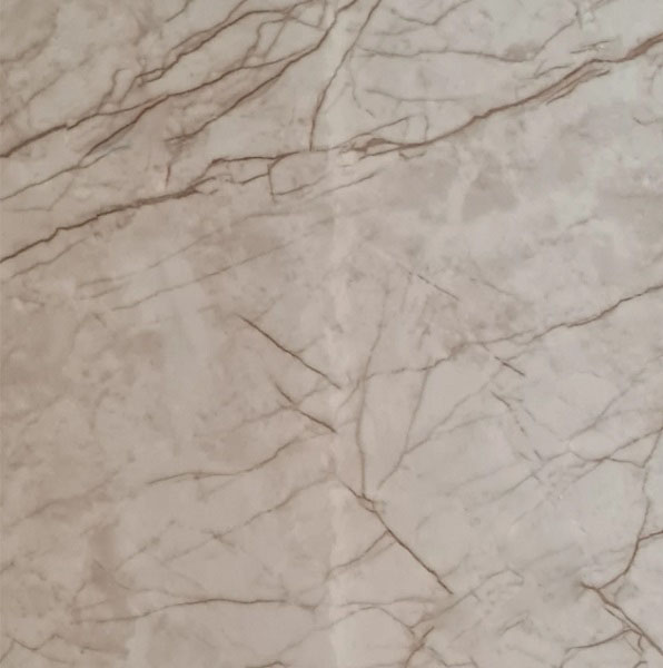 3D-панель з ПВХ самоклейна HODM Біло-Бежевий мармур 600x300 мм