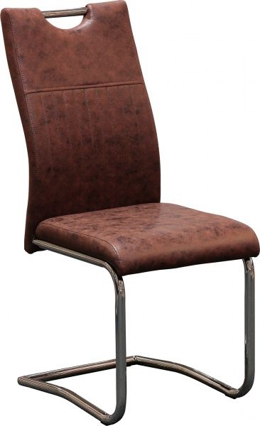 Стілець Осло алюміній/коричневий