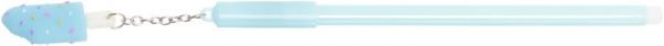Ручка гелевая Мороженое голубое 