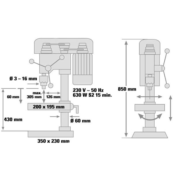 Станок сверлильный Einhell BT-BD 701